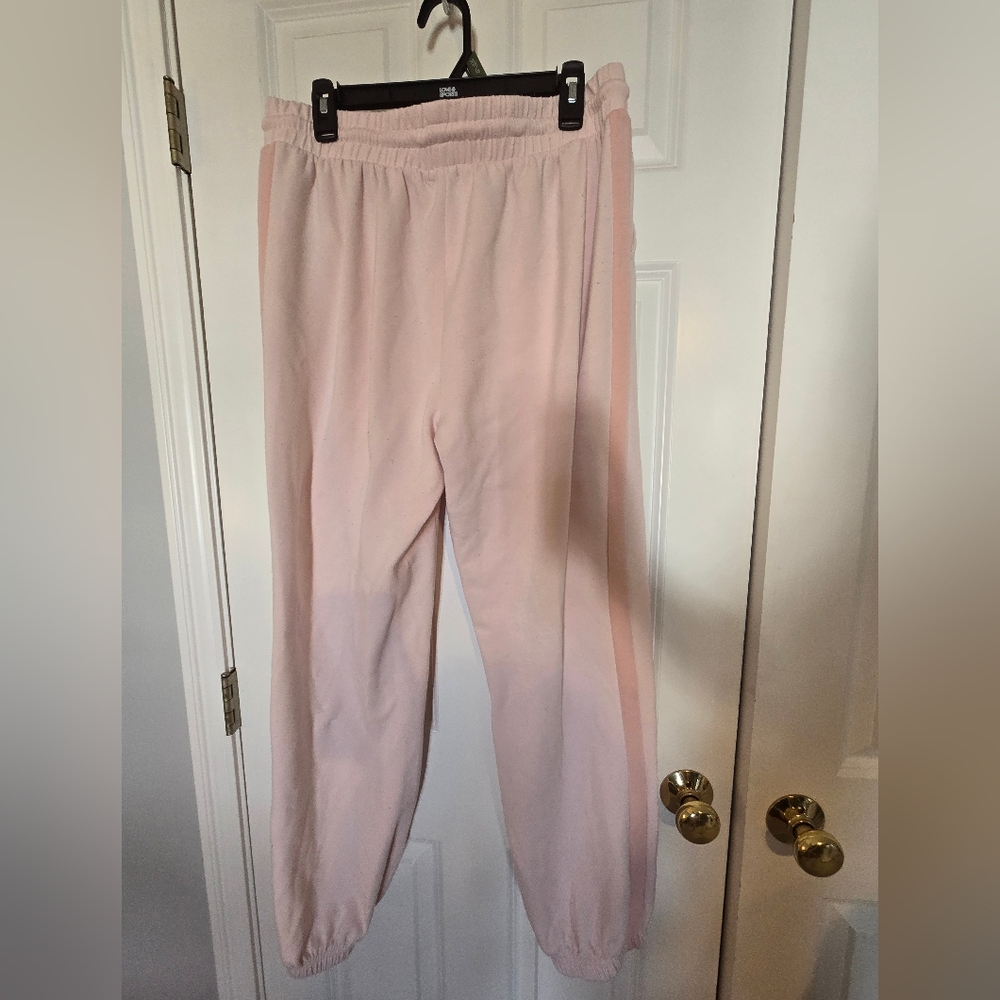 Tinseltown Pink Joggers Relaxed Fit Elastic Waistband